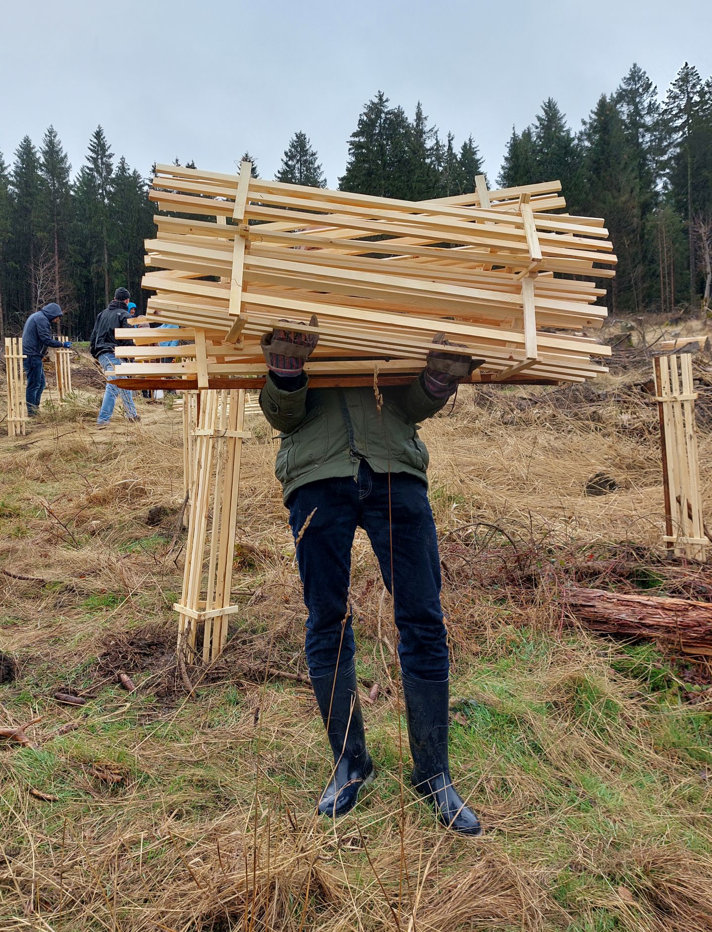 Voller Einsatz für den Bildungswald