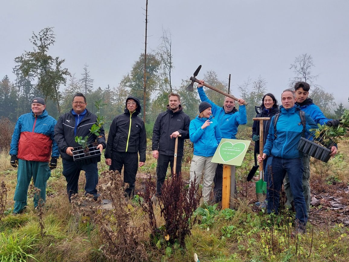 Ab in den Wald 3 – Pflanzaktion mit HIOKI EUROPE GmbH