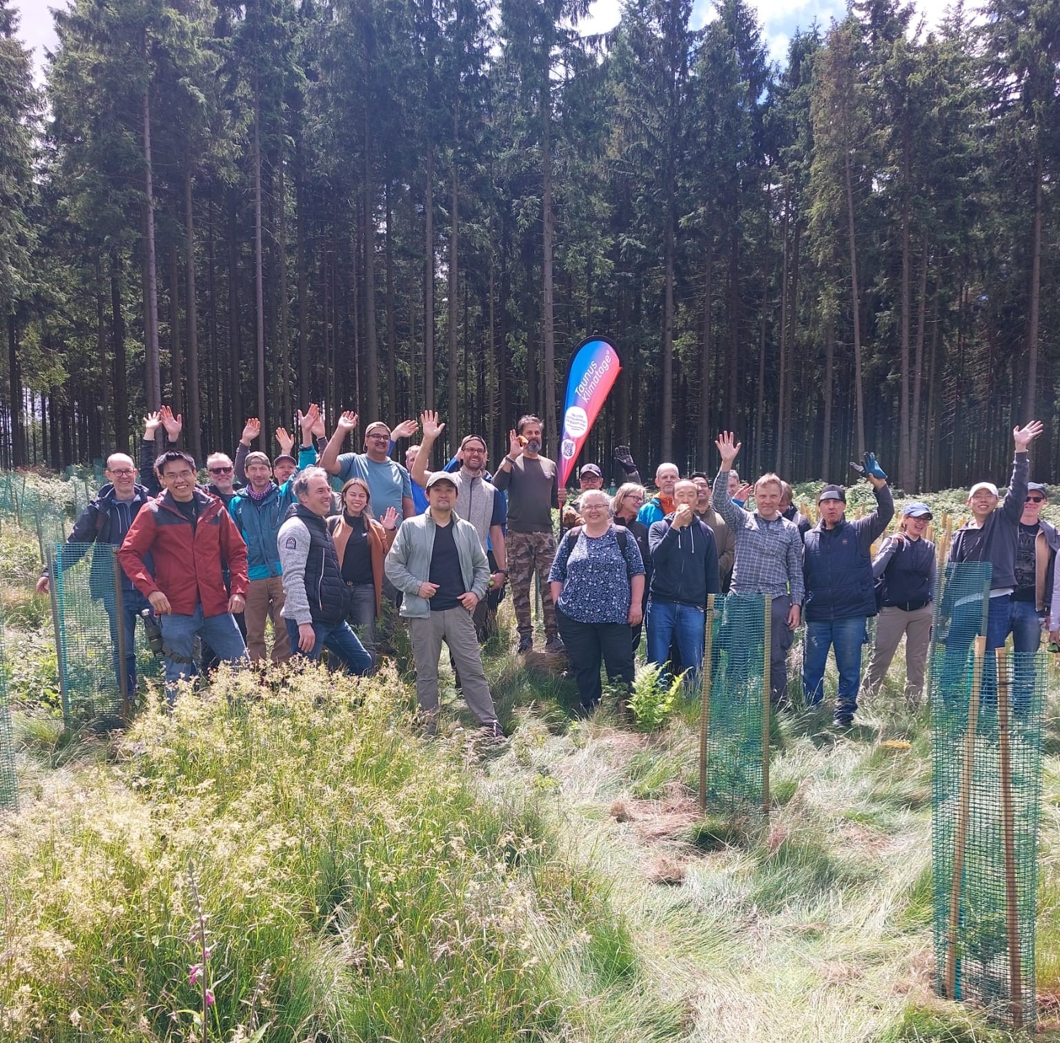 Taunus Klimatage – Runde 3: Gemeinsam wächst Zukunft, Waldpflegeaktion mit einem Team von Here Technologies