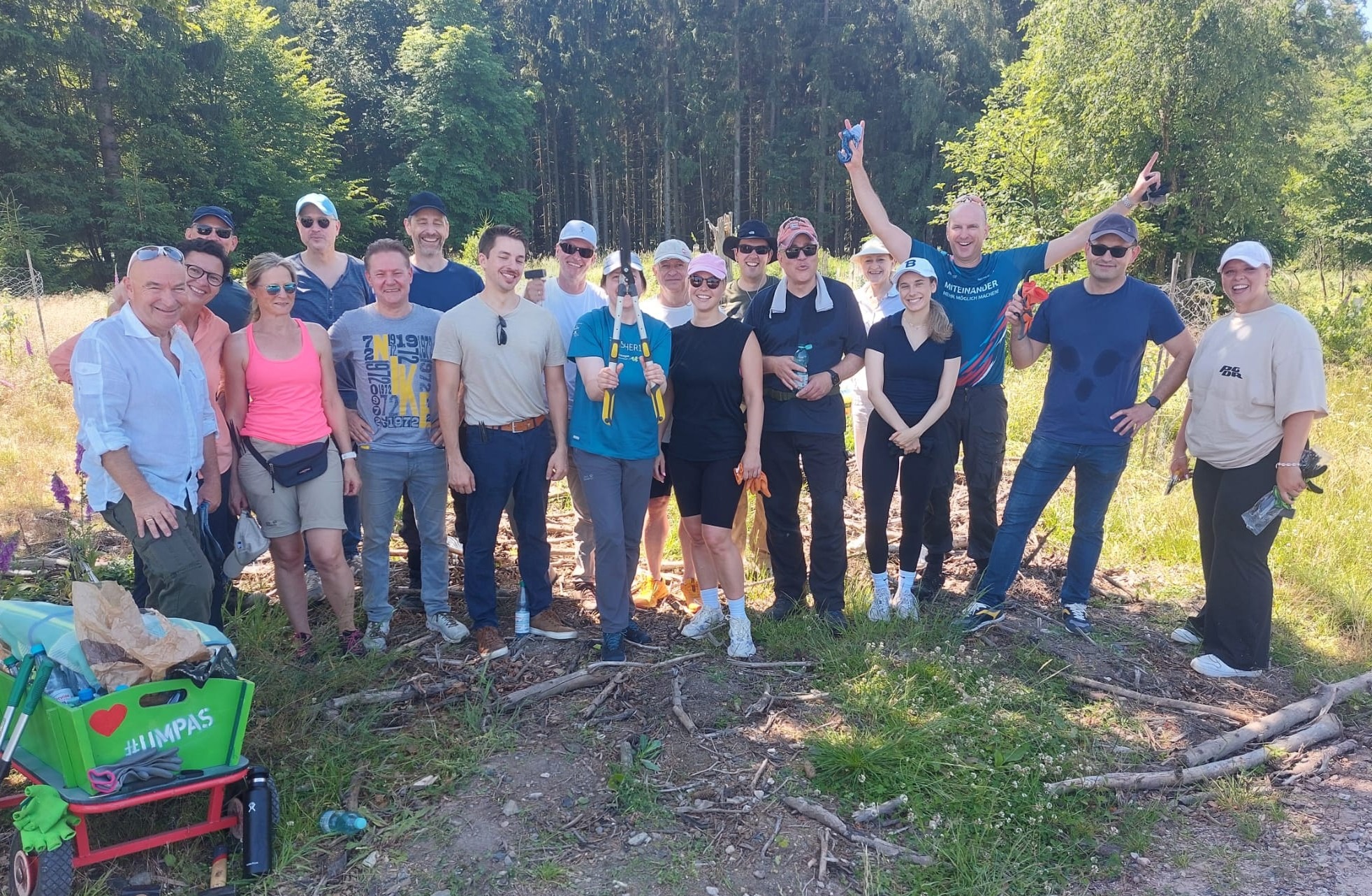 Ein Sommertag im Wald – voller Einsatz für die Natur